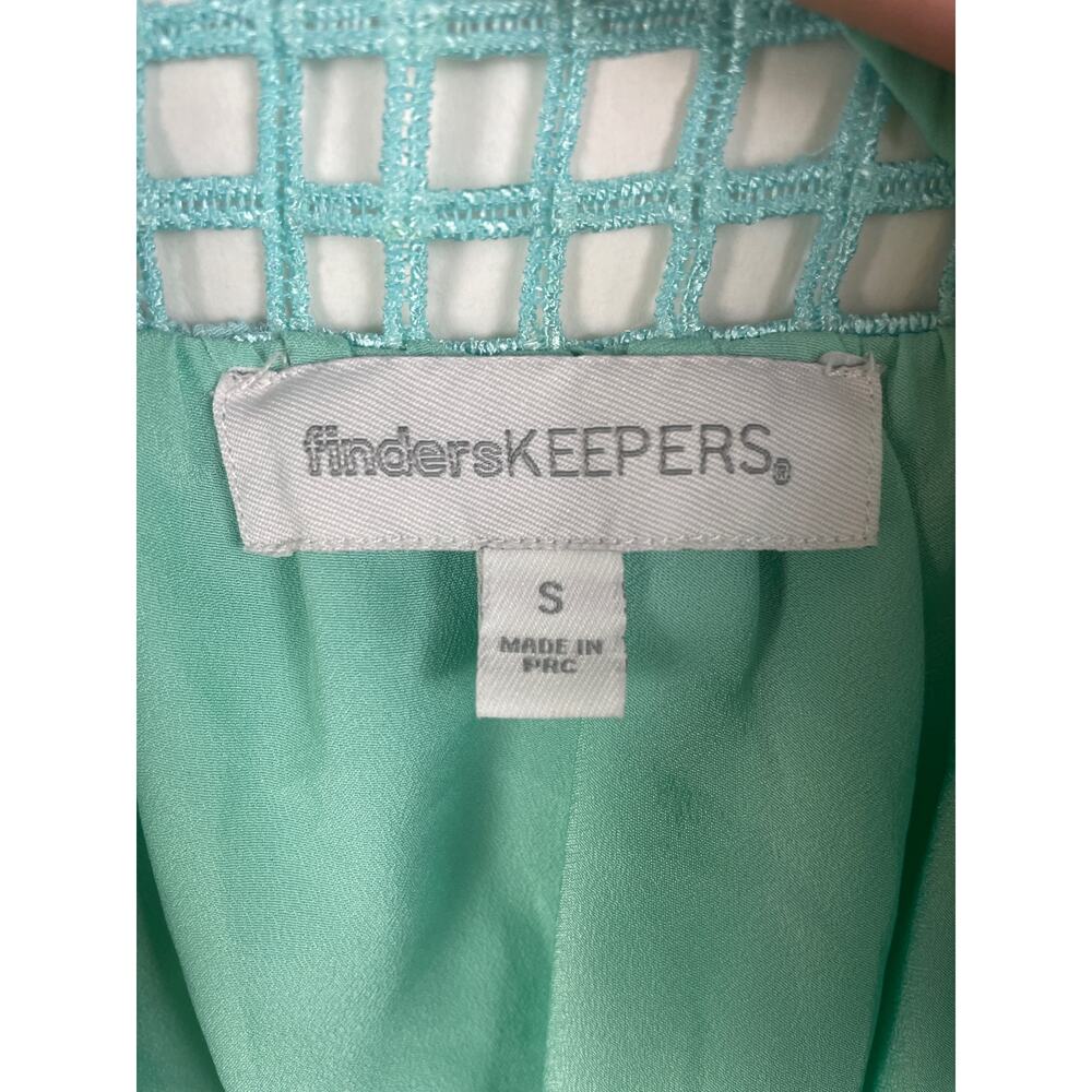 Finders Keepers Womens Way To Go Blue Sleeveless Caged Back Zipper Peplum Top - Picture 3 of 8